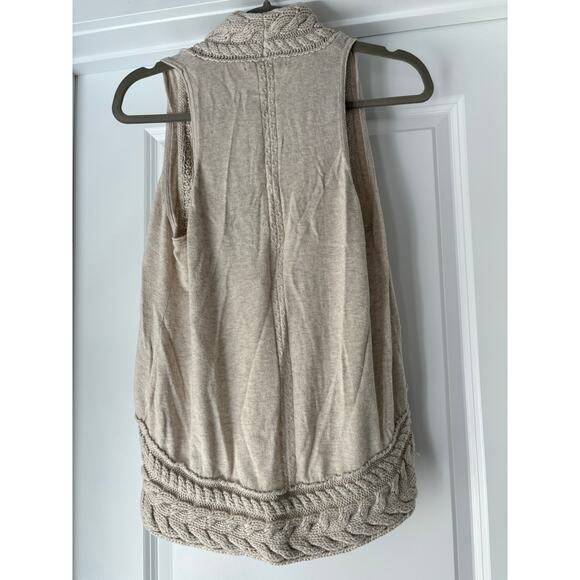 Banana Republic 100% Cotton Vest Size Petite Medium Boho Chic VGUC - Picture 2 of 4